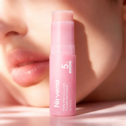Pink Collagen Multi-Effect Balm Essence Stick for Skin to Regain Youthful Radiance
